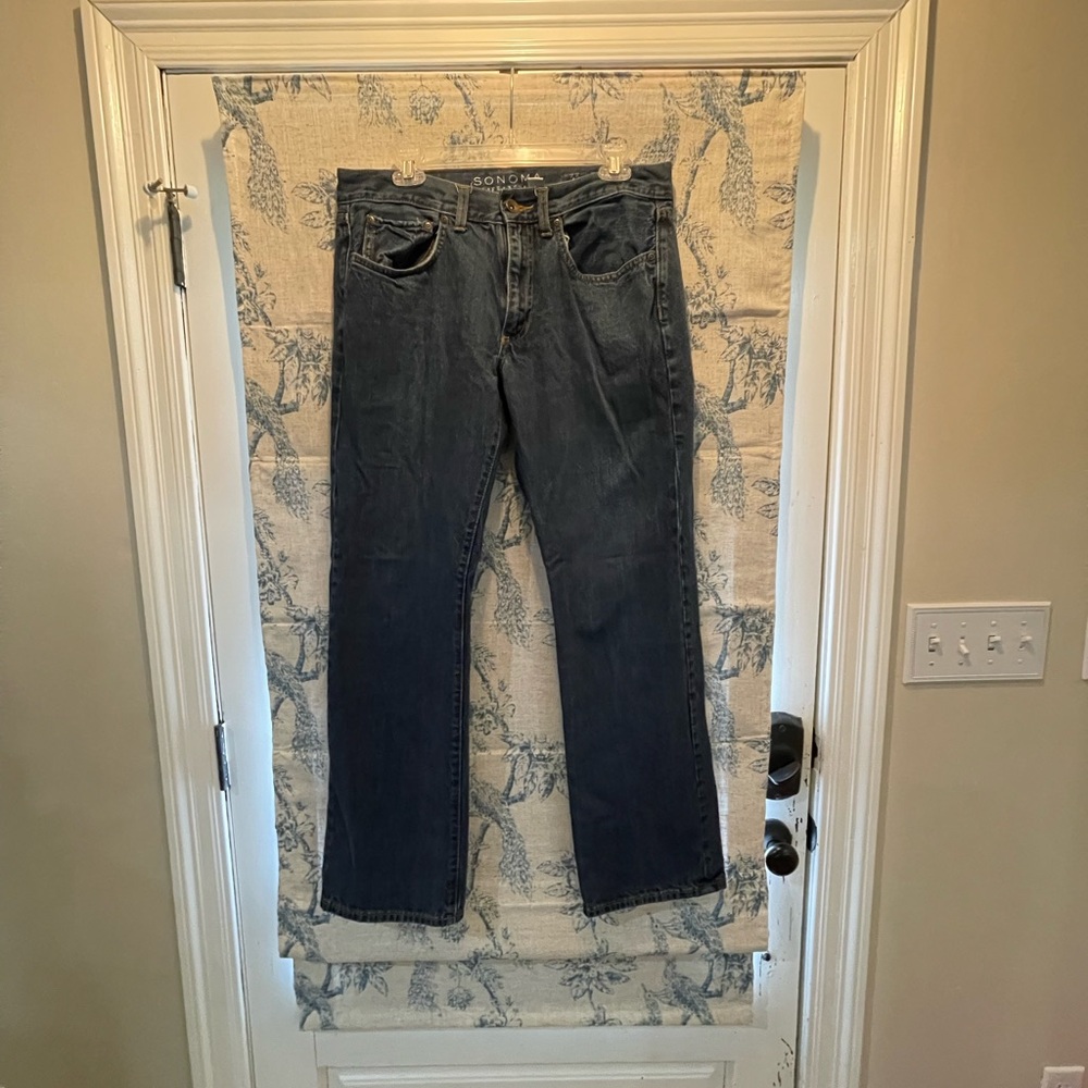 Sonoma Blue Straight Jeans Classic Fit